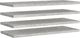 vidaXL Półki ścienne, 4 szt., szarość betonu, 90 x 23,5 x 3,8 cm MDF 2