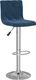 vidaXL Stołki barowe, 2 szt., niebieskie, obite aksamitem 2
