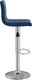 vidaXL Stołki barowe, 2 szt., niebieskie, obite aksamitem 4