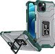 Hurtel Crystal Ring Case pancerne hybrydowe etui pokrowiec + magnetyczny uchwyt iPhone 12 mini zielony 1