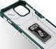 Hurtel Crystal Ring Case pancerne hybrydowe etui pokrowiec + magnetyczny uchwyt iPhone 12 mini zielony 6