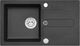 Zlewozmywak Alveus CANCAN 130 Zlewozmywak granital kolor czarny, z syfonem POP-UP 1