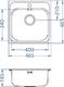 Zlewozmywak Alveus Basic 140 satyna 1