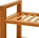 vidaXL Stojak na buty z 4 półkami, 50x27x80 cm, lite drewno dębowe 3