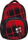 St. Majewski Plecak szkolny MTV Plaid BP-23 czarno-czerwony (270541) 1