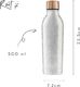 Root7 Butelka termiczna Root7 OneBottle Silver Sparkle 500ml 4