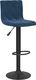 vidaXL Stołki barowe, 2 szt., niebieskie, obite aksamitem 2