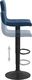 vidaXL Stołki barowe, 2 szt., niebieskie, obite aksamitem 6