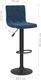vidaXL Stołki barowe, 2 szt., niebieskie, obite aksamitem 8