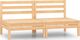 vidaXL 2-osobowa sofa ogrodowa, lite drewno sosnowe 1
