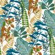 Good Vibes Good Vibes Tapeta Big Leaves, niebiesko-zielona 1