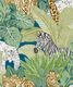 Good Vibes Good Vibes Tapeta Jungle Animals, zielono-czarna 1