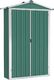 vidaXL Szopa ogrodowa, zielona, 107,5x46x183 cm, stal galwanizowana 4