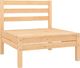 vidaXL Ogrodowa sofa środkowa, lite drewno sosnowe 1