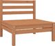 vidaXL Ogrodowa sofa środkowa, miodowy brąz, lite drewno sosnowe 1
