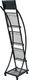 vidaXL vidaXL Stojak na gazety/czasopisma 40x32x131 cm czarny A4 1