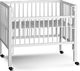 TiSsi Łóżeczko dostawne MAXI Boxspring, 95x56x96 cm, białe 1