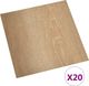 vidaXL Samoprzylepne panele podłogowe, 20 szt., PVC, 1,86 m, brązowe 1