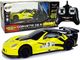 LeanToys Auto Sportowe R/C 1:24 Corvette Żółte C6.R 2.4 G Światła 1