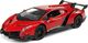 LeanToys Auto Sportowe R/C 1:24 Lamborghini Veneno Czerwone 2.4 G Światła 1