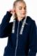 Justhype Justhype Drawstring Zip Hoodie HYPWOMHOOD003 Granatowe 10 4