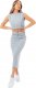 Justhype Justhype Sweat Midi Skirt Loungewear Set LABON007 szary 14 1
