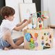 Viga Toys VIGA Activity Box Drewniane Edukacyjne Centrum Gier 5w1 kostka 2