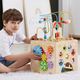 Viga Toys VIGA Activity Box Drewniane Edukacyjne Centrum Gier 5w1 kostka 4