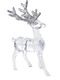 Dekoracja świąteczna Pepco  Zawieszka jeleń transparentny, brokatowe rogi (317464) 2