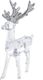Dekoracja świąteczna Pepco  Zawieszka jeleń transparentny, brokatowe rogi (317464) 3