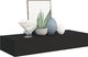 vidaXL Półki ścienne z szufladą, 2 szt., czarne, 60x23,5x10 cm, MDF 3