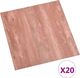 vidaXL Samoprzylepne panele podłogowe, 20 szt., PVC, 1,86 m, czerwone 2