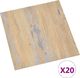 vidaXL Samoprzylepne panele podłogowe, 20 szt., PVC, 1,86 m, brązowe 1