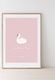 Funkybox Plakat dziecięcy 30x42 Pink swan FUNKYBOX 1