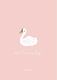 Funkybox Plakat dziecięcy 30x42 Pink swan FUNKYBOX 1
