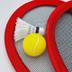 Woopie WOOPIE Duże Rakietki do Tenisa Badminton dla Dzieci Zestaw + Piłka Lotka 3