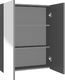 vidaXL vidaXL Szafka łazienkowa z lustrem, 60x15x75 cm, MDF, antracytowa 1