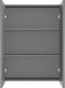 vidaXL vidaXL Szafka łazienkowa z lustrem, 60x15x75 cm, MDF, antracytowa 3