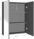 vidaXL vidaXL Szafka łazienkowa z lustrem, 60x15x75 cm, MDF, antracytowa 7