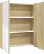 vidaXL vidaXL Szafka łazienkowa z lustrem, 60x15x75 cm, MDF, biel i dąb 1