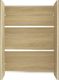 vidaXL vidaXL Szafka łazienkowa z lustrem, 60x15x75 cm, MDF, biel i dąb 3