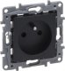 Legrand Niloe Selection Gniazdo 2p+z 16A 250V (z przesłoną, zaciski śrubowe) antracyt 762227 1