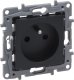 Legrand Niloe Selection Gniazdo 2p+z 16A 250V (z przesłoną, zaciski śrubowe) antracyt 762227 2