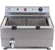 Royal Catering 1126 SMAŻALNIK DO PĄCZKÓW FRYTEK RYB Z PÓŁKĄ DWA KOSZE 24L 1126 3