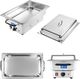 Royal Catering 1148 PODGRZEWACZ STOŁOWY DO POTRAW ELEKTRYCZNY STALOWY GN 1/1 100MM 1148 1