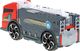 Transporter ciężarówka TIR 2w1 parking laweta + 3 auta czerwona 5