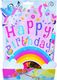 Dekoracje urodzinowe Happy Birthday jednorożec 10szt. 1