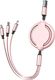 Kabel USB Co2 USB-A - USB-C + microUSB + Lightning 1 m Kolor wybierany losowo 10