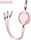 Kabel USB Co2 USB-A - USB-C + microUSB + Lightning 1 m Kolor wybierany losowo 4