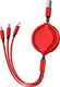 Kabel USB Co2 USB-A - USB-C + microUSB + Lightning 1 m Kolor wybierany losowo 6